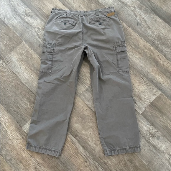 Cabela’s Men’s Cotton Grayish RipStop Cargo Pants Sz 36/30 Outdoor Workwear - Picture 7 of 9